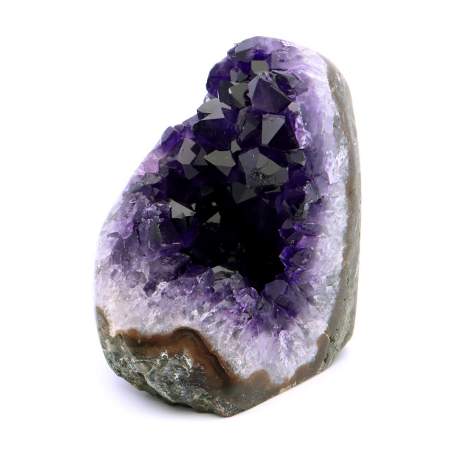 アメジスト クラスター 側面磨き 紫水晶 置き物 原石 ウルグアイ産 天然石 AAA 1点物 2月 誕生石