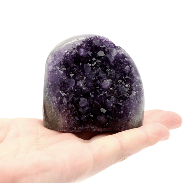 アメジスト クラスター 側面磨き AAA ドゥルーザ 紫水晶 置き物 原石 ウルグアイ産 天然石 1点物 2月 誕生石 天然石