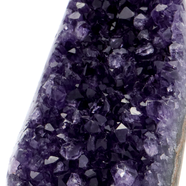 アメジスト クラスター 側面磨き AAA ドゥルーザ 紫水晶 置き物 原石 ウルグアイ産 天然石 1点物 2月 誕生石 天然石