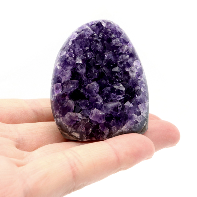アメジスト クラスター 側面磨き AAA ドゥルーザ 紫水晶 置き物 原石 ウルグアイ産 天然石 1点物 2月 誕生石 天然石