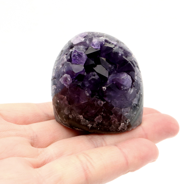 アメジスト クラスター 側面磨き AAA ドゥルーザ 紫水晶 置き物 原石 ウルグアイ産 天然石 1点物 2月 誕生石 天然石