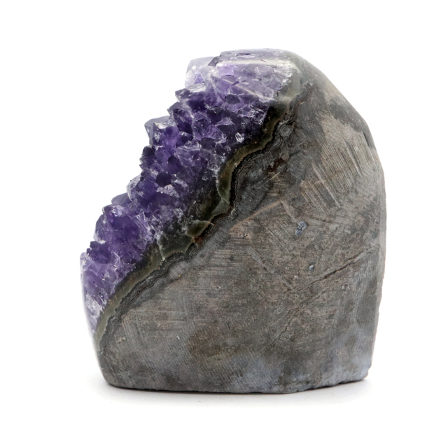 アメジスト クラスター 側面磨き AAA ドゥルーザ 紫水晶 置き物 原石 ウルグアイ産 天然石 1点物 2月 誕生石 天然石