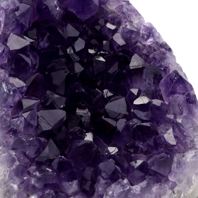 アメジスト クラスター 側面磨き AAA ドゥルーザ 紫水晶 置き物 原石 ウルグアイ産 天然石 1点物 2月 誕生石 天然石
