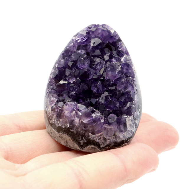 アメジスト クラスター 側面磨き AAA ドゥルーザ 紫水晶 置き物 原石 ウルグアイ産 天然石 1点物 2月 誕生石 天然石