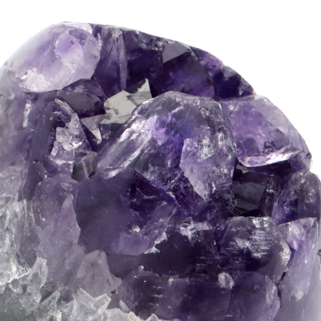 アメジスト クラスター 側面磨き AAA ドゥルーザ 紫水晶 置き物 原石 ウルグアイ産 天然石 1点物 2月 誕生石 天然石