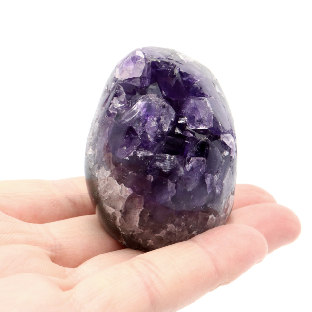 アメジスト クラスター 側面磨き AAA ドゥルーザ 紫水晶 置き物 原石 ウルグアイ産 天然石 1点物 2月 誕生石 天然石