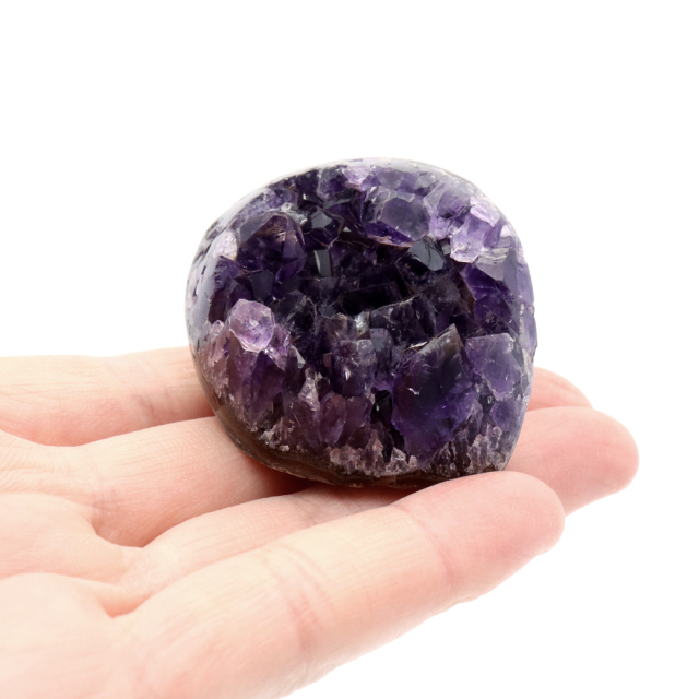 アメジスト クラスター 側面磨き AAA ドゥルーザ 紫水晶 置き物 原石 ウルグアイ産 天然石 1点物 2月 誕生石 天然石