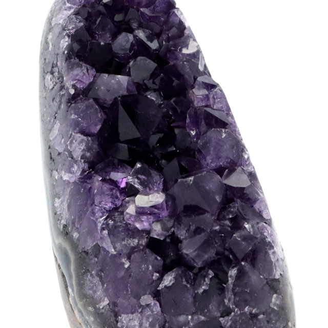 アメジスト クラスター 側面磨き AAA ドゥルーザ 紫水晶 置き物 原石 ウルグアイ産 天然石 1点物 2月 誕生石 天然石