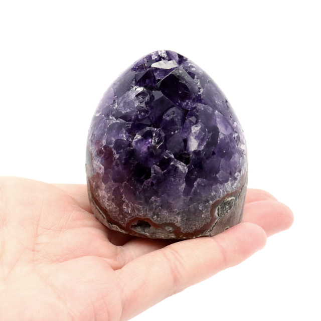 アメジスト クラスター 側面磨き AAA ドゥルーザ 紫水晶 置き物 原石 ウルグアイ産 天然石 1点物 2月 誕生石 天然石