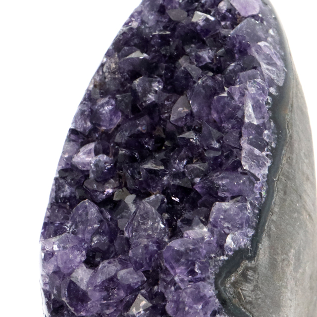 アメジスト クラスター 側面磨き AAA ドゥルーザ 紫水晶 置き物 原石 ウルグアイ産 天然石 1点物 2月 誕生石 天然石