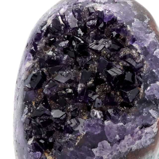 アメジスト クラスター 側面磨き AAA ドゥルーザ 紫水晶 置き物 原石 ウルグアイ産 天然石 1点物 2月 誕生石 天然石