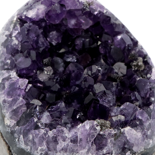 アメジスト クラスター 側面磨き AAA ドゥルーザ 紫水晶 置き物 原石 ウルグアイ産 天然石 1点物 2月 誕生石 天然石