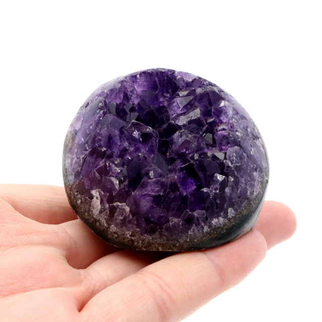アメジスト クラスター 側面磨き AAA ドゥルーザ 紫水晶 置き物 原石 ウルグアイ産 天然石 1点物 2月 誕生石 天然石