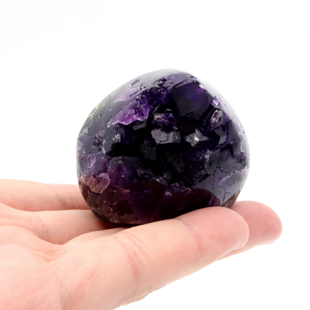 アメジスト クラスター 側面磨き AAA ドゥルーザ 紫水晶 置き物 原石 ウルグアイ産 天然石 1点物 2月 誕生石 天然石