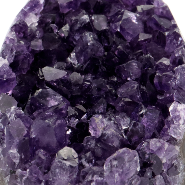 アメジスト クラスター 側面磨き AAA ドゥルーザ 紫水晶 置き物 原石 ウルグアイ産 天然石 1点物 2月 誕生石 天然石