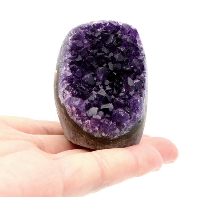 アメジスト クラスター 側面磨き AAA ドゥルーザ 紫水晶 置き物 原石 ウルグアイ産 天然石 1点物 2月 誕生石 天然石 amethyst