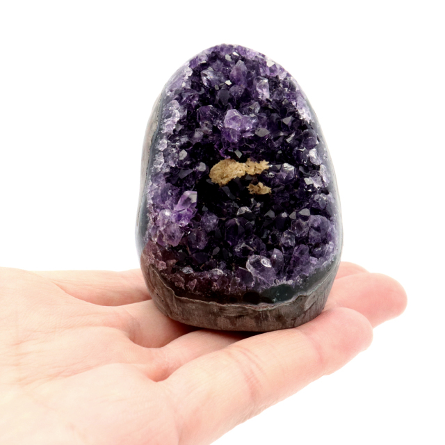 アメジスト クラスター 側面磨き AAA ドゥルーザ 紫水晶 置き物 原石 ウルグアイ産 天然石 1点物 2月 誕生石 天然石 amethyst