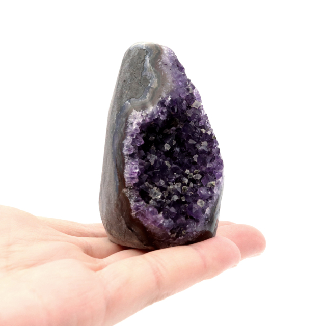 アメジスト クラスター 側面磨き AAA ドゥルーザ 紫水晶 置き物 原石 ウルグアイ産 天然石 1点物 2月 誕生石 天然石 amethyst