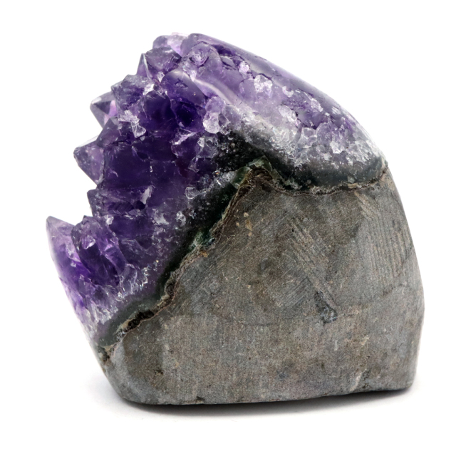 アメジスト クラスター 側面磨き AAA ドゥルーザ 紫水晶 置き物 原石 ウルグアイ産 天然石 1点物 2月 誕生石 天然石 amethyst