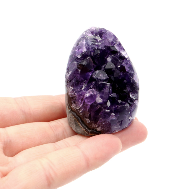 アメジスト クラスター 側面磨き AAA ドゥルーザ 紫水晶 置き物 原石 ウルグアイ産 天然石 1点物 2月 誕生石 天然石 amethyst