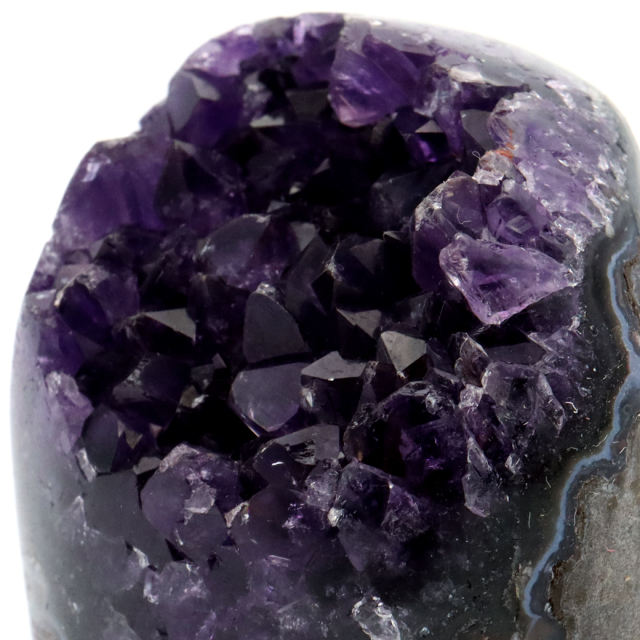 アメジスト クラスター 側面磨き AAA ドゥルーザ 紫水晶 置き物 原石 ウルグアイ産 天然石 1点物 2月 誕生石 天然石 amethyst