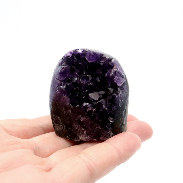 アメジスト クラスター 側面磨き AAA ドゥルーザ 紫水晶 置き物 原石 ウルグアイ産 天然石 1点物 2月 誕生石 天然石 amethyst