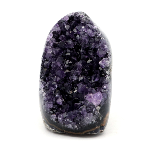 アメジスト クラスター 側面磨き AAA ドゥルーザ 紫水晶 置き物 原石 ウルグアイ産 天然石 1点物 2月 誕生石 天然石 amethyst