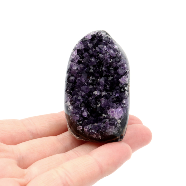 アメジスト クラスター 側面磨き AAA ドゥルーザ 紫水晶 置き物 原石 ウルグアイ産 天然石 1点物 2月 誕生石 天然石 amethyst