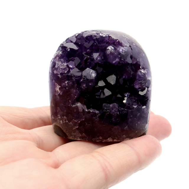 アメジスト クラスター 側面磨き AAA ドゥルーザ 紫水晶 置き物 原石 ウルグアイ産 天然石 1点物 2月 誕生石 天然石 amethyst