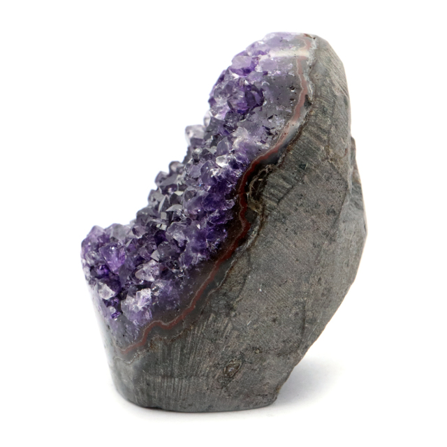 アメジスト クラスター 側面磨き AAA ドゥルーザ 紫水晶 置き物 原石 ウルグアイ産 天然石 1点物 2月 誕生石 天然石 amethyst