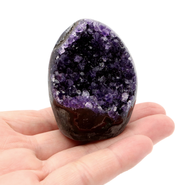 アメジスト クラスター 側面磨き AAA ドゥルーザ 紫水晶 置き物 原石 ウルグアイ産 天然石 1点物 2月 誕生石 天然石 amethyst