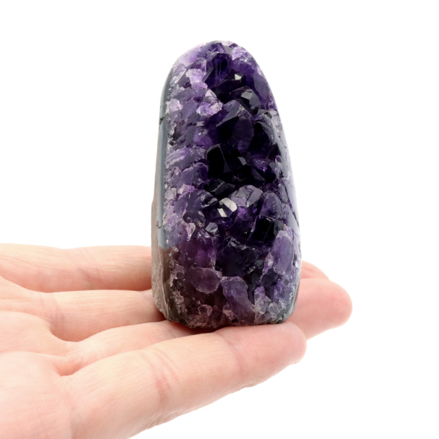 アメジスト クラスター 側面磨き AAA ドゥルーザ 紫水晶 置き物 原石 ウルグアイ産 天然石 1点物 2月 誕生石 天然石 amethyst