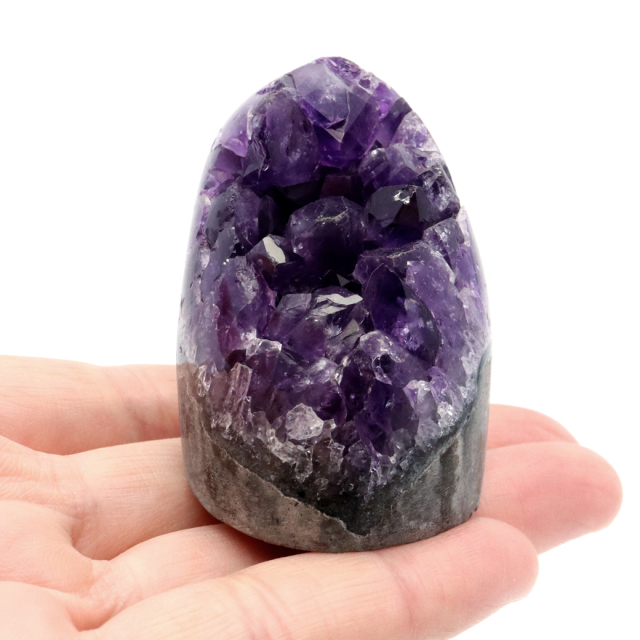 アメジスト クラスター 側面磨き AAA ドゥルーザ 紫水晶 置き物 原石 ウルグアイ産 天然石 1点物 2月 誕生石 天然石 amethyst