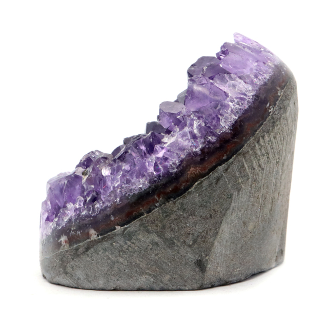 アメジスト クラスター 側面磨き AAA ドゥルーザ 紫水晶 置き物 原石 ウルグアイ産 天然石 1点物 2月 誕生石 天然石 amethyst