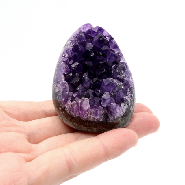 アメジスト クラスター 側面磨き AAA ドゥルーザ 紫水晶 置き物 原石 ウルグアイ産 天然石 1点物 2月 誕生石 天然石 amethyst