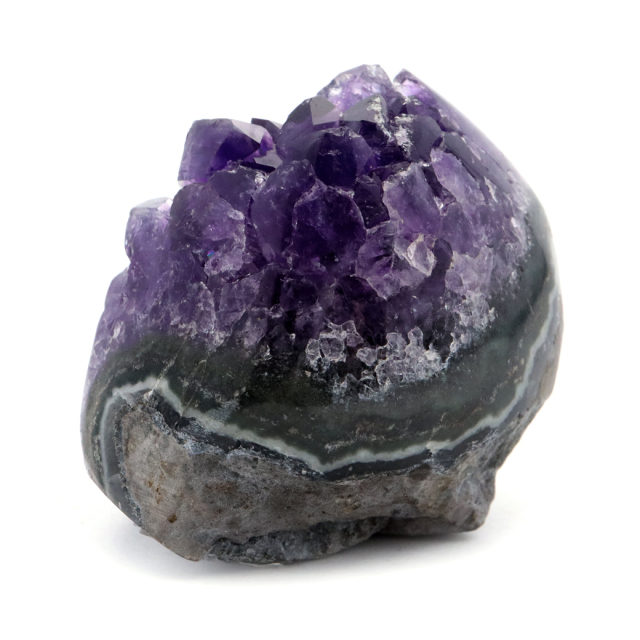 アメジスト クラスター 側面磨き AAA ドゥルーザ 紫水晶 置き物 原石 ウルグアイ産 天然石 1点物 2月 誕生石 天然石 amethyst
