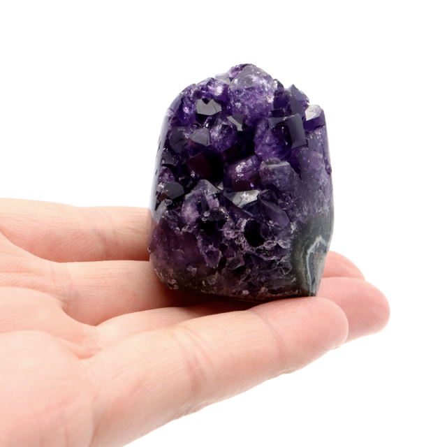 アメジスト クラスター 側面磨き AAA ドゥルーザ 紫水晶 置き物 原石 ウルグアイ産 天然石 1点物 2月 誕生石 天然石 amethyst