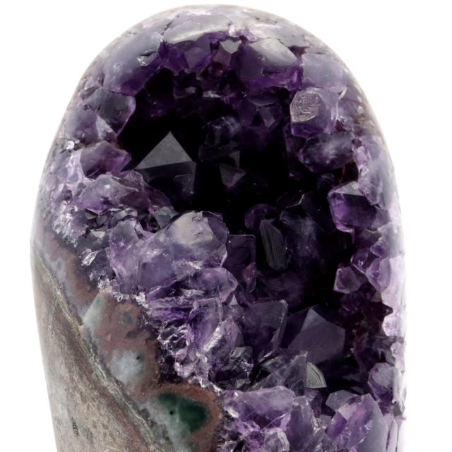 アメジスト クラスター 側面磨き AAA ドゥルーザ 紫水晶 置き物 原石 ウルグアイ産 天然石 1点物 2月 誕生石 天然石 amethyst