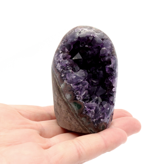 アメジスト クラスター 側面磨き AAA ドゥルーザ 紫水晶 置き物 原石 ウルグアイ産 天然石 1点物 2月 誕生石 天然石 amethyst