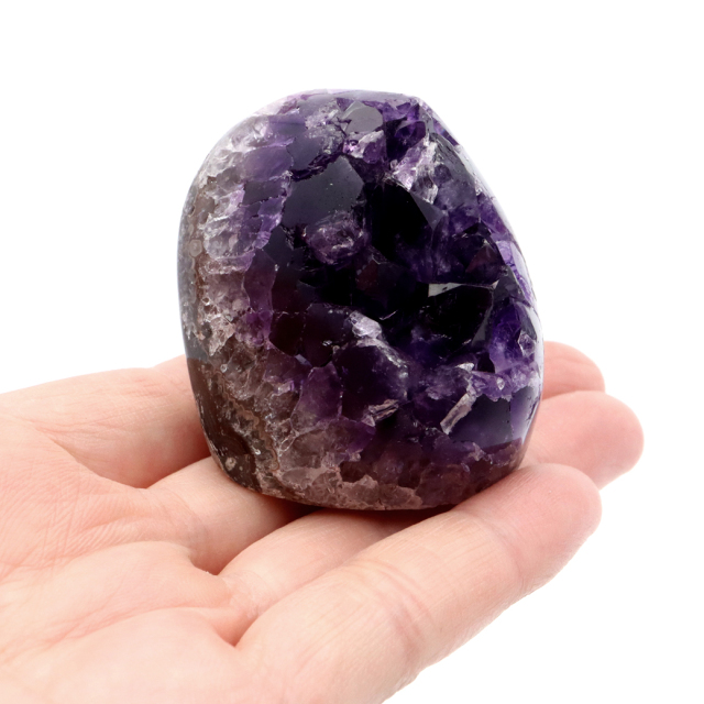アメジスト クラスター 側面磨き AAA ドゥルーザ 紫水晶 置き物 原石 ウルグアイ産 天然石 1点物 2月 誕生石 天然石 amethyst