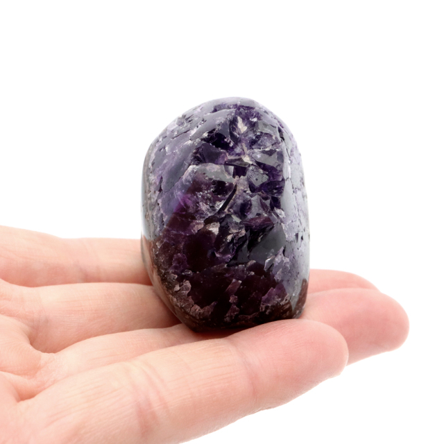 アメジスト クラスター 側面磨き AAA ドゥルーザ 紫水晶 置き物 原石 ウルグアイ産 天然石 1点物 2月 誕生石 天然石 amethyst