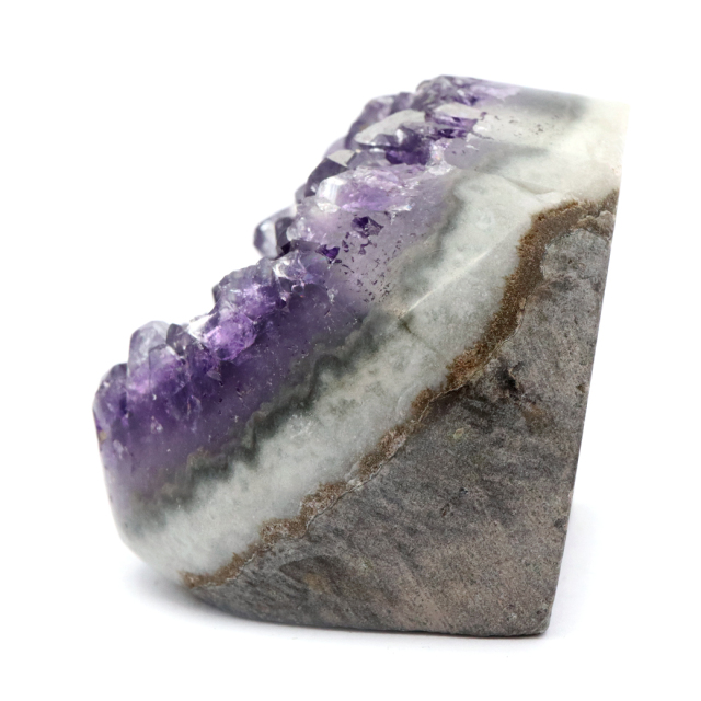アメジスト クラスター 側面磨き AAA ドゥルーザ 紫水晶 置き物 原石 ウルグアイ産 天然石 1点物 2月 誕生石 天然石 amethyst