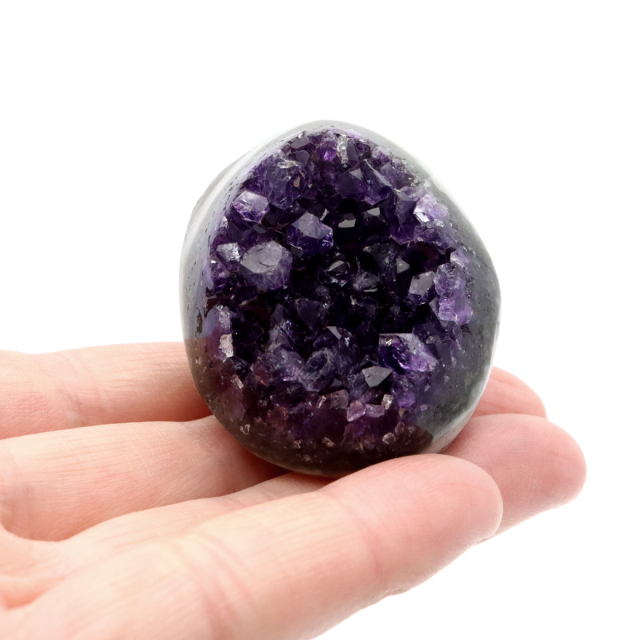 アメジスト クラスター 側面磨き AAA ドゥルーザ 紫水晶 置き物 原石 ウルグアイ産 天然石 1点物 2月 誕生石 天然石 amethyst