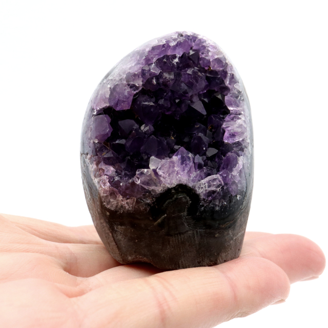 アメジスト クラスター 側面磨き AAA ドゥルーザ 紫水晶 置き物 原石 ウルグアイ産 天然石 1点物 2月 誕生石 天然石 amethyst