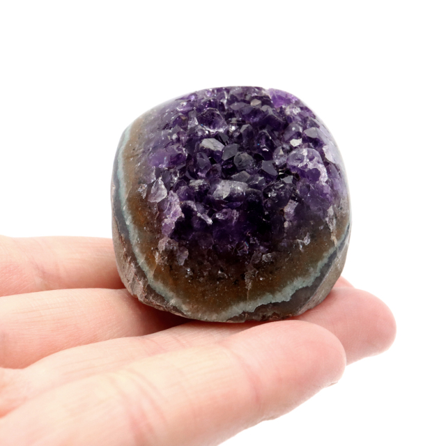 アメジスト クラスター 側面磨き AAA ドゥルーザ 紫水晶 置き物 原石 ウルグアイ産 天然石 1点物 2月 誕生石 天然石 amethyst