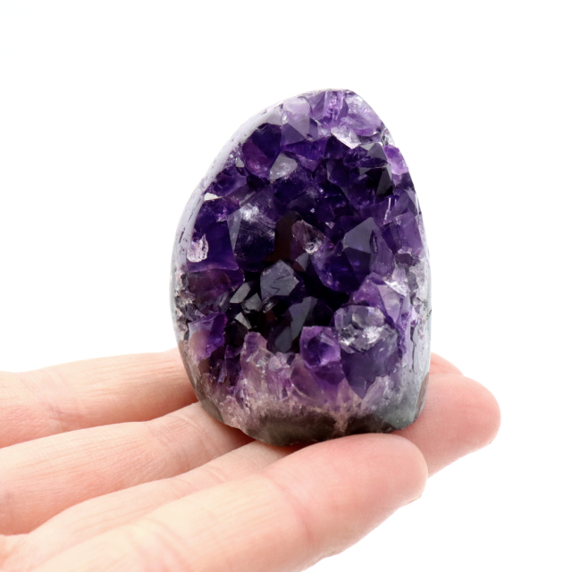 アメジスト クラスター 側面磨き AAA ドゥルーザ 紫水晶 置き物 原石 ウルグアイ産 天然石 1点物 2月 誕生石 天然石 amethyst