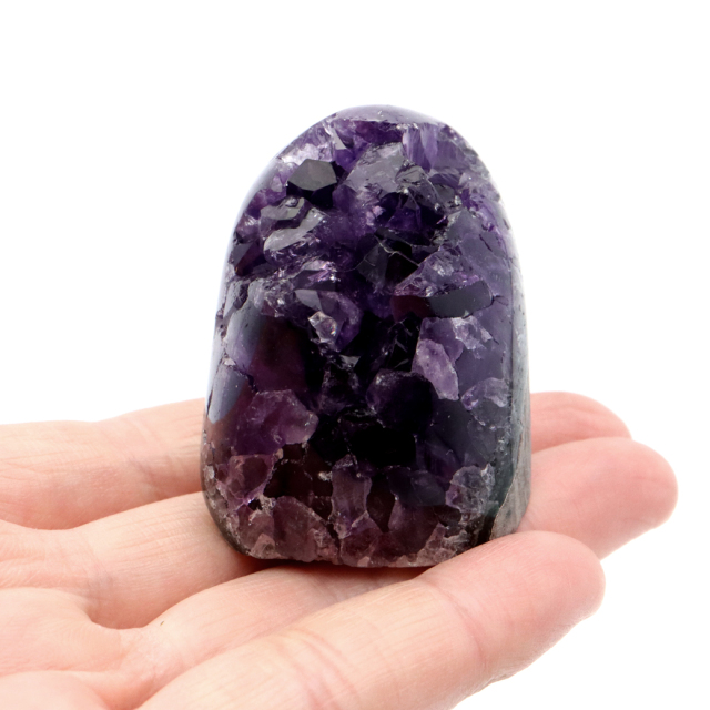 アメジスト クラスター 側面磨き AAA ドゥルーザ 紫水晶 置き物 原石 ウルグアイ産 天然石 1点物 2月 誕生石 天然石 amethyst