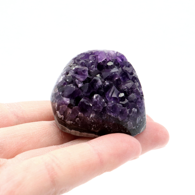 アメジスト クラスター 側面磨き AAA ドゥルーザ 紫水晶 置き物 原石 ウルグアイ産 天然石 1点物 2月 誕生石 天然石 amethyst