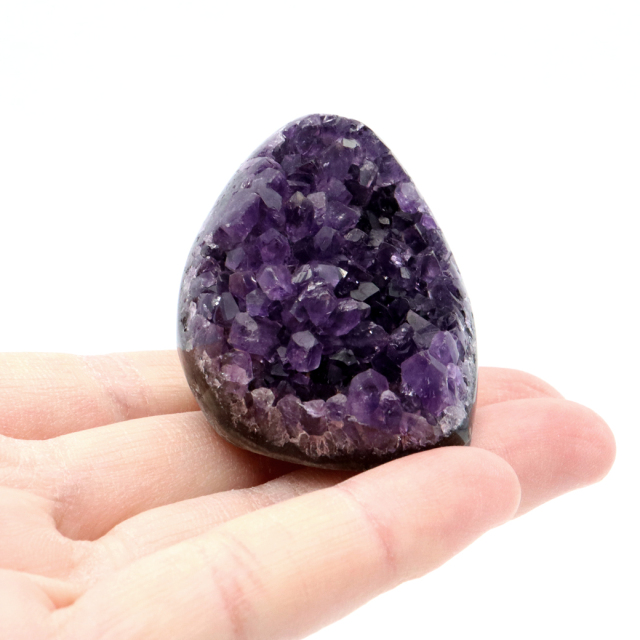 アメジスト クラスター 側面磨き AAA ドゥルーザ 紫水晶 置き物 原石 ウルグアイ産 天然石 1点物 2月 誕生石 天然石 amethyst
