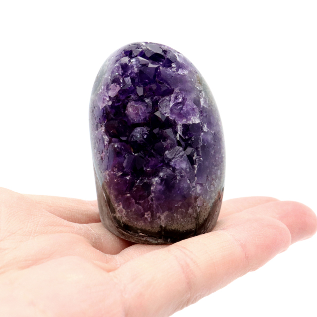 アメジスト クラスター 側面磨き AAA ドゥルーザ 紫水晶 置き物 原石 ウルグアイ産 天然石 1点物 2月 誕生石 天然石 amethyst